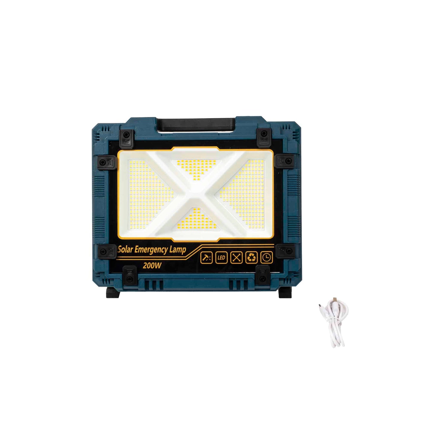 Proiector led cu incarcare solara si USB, 200W, panou incorporabil si detasabil Z-TOOLS / ZTS 8966