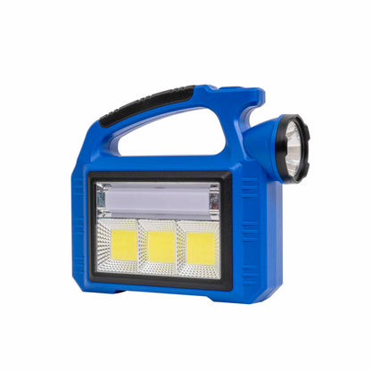 Lanterna de mana cu incarcare solara si USB, 3 moduri de intensitate a luminii, albastru Z-TOOLS / ZTS 8980