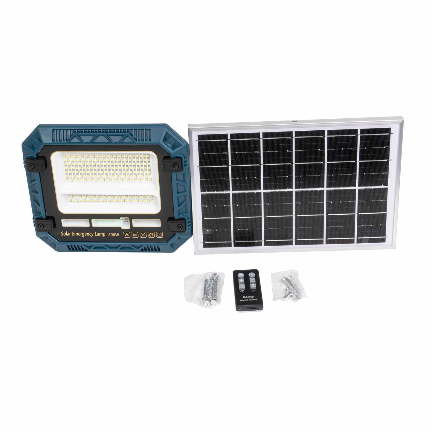 Proiector led cu incarcare solara, 200W, panou separat, cu telecomanda IP66 Z-TOOLS / ZTS 8985