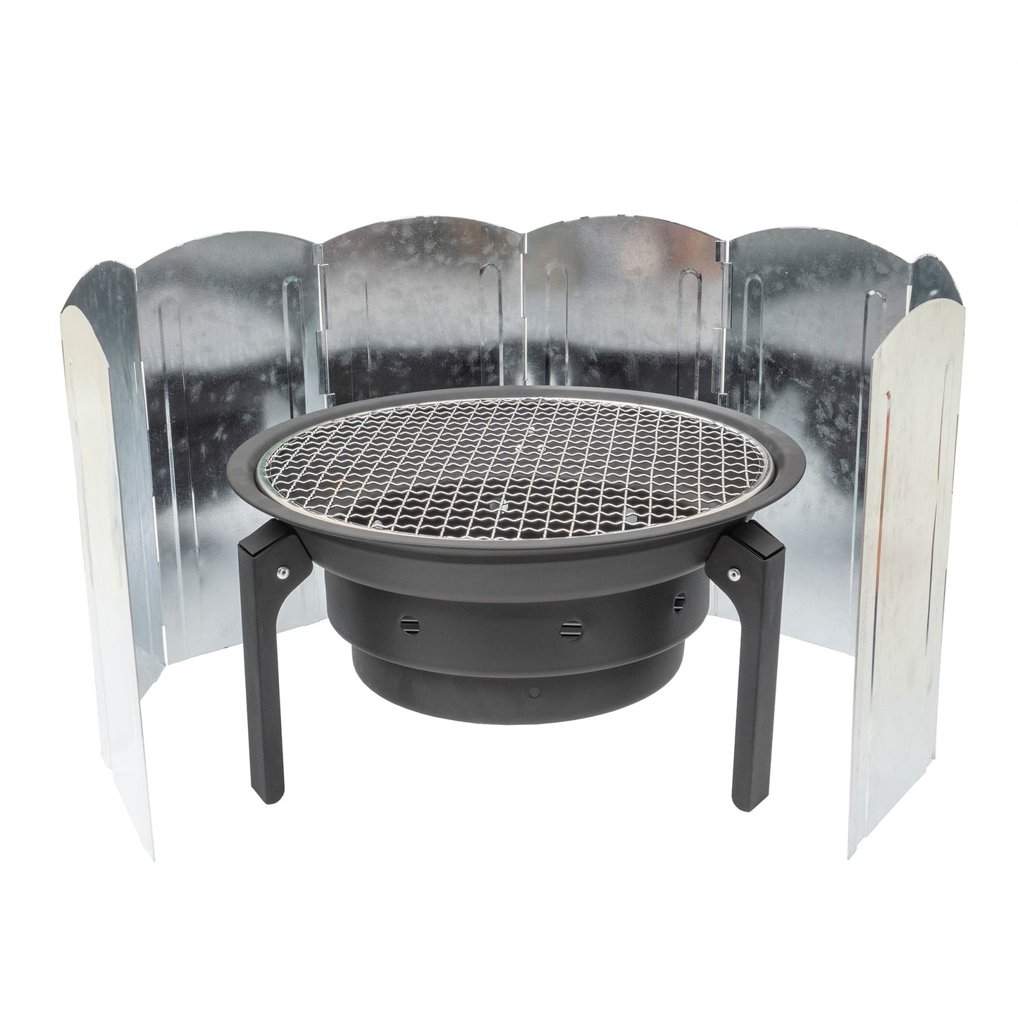 Paravan pliabil pentru aragaz de camping, metal, 8 panouri 120x30cm Z-TOOLS / ZTS 9087