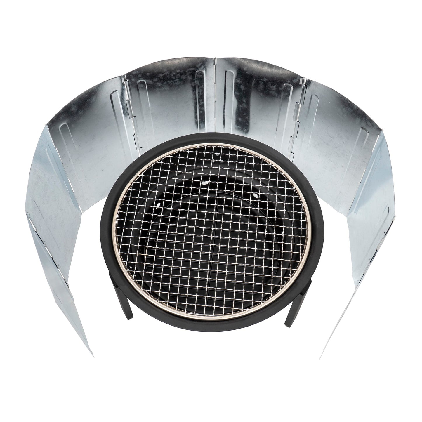 Paravan pliabil pentru aragaz de camping, metal, 8 panouri 120x30cm Z-TOOLS / ZTS 9087