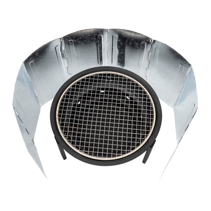 Paravan pliabil pentru aragaz de camping, metal, 8 panouri 120x30cm Z-TOOLS / ZTS 9087