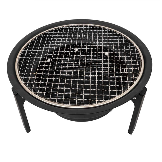 Gratar metalic pentru camping, pliabil, rotund, diametru 35cm Z-TOOLS / ZTS 9088