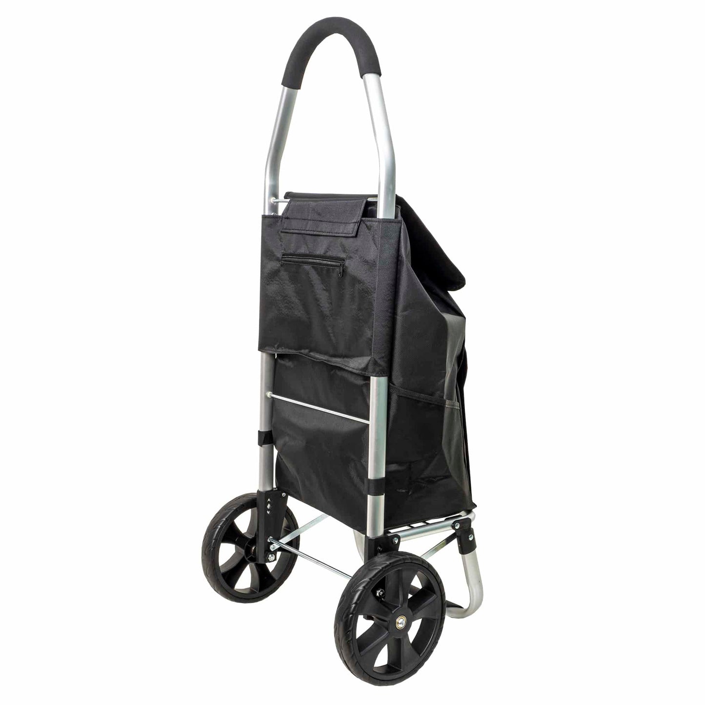 Carucior pentru cumparaturi, cadru metalic, maxim 25kg, negru Z-TOOLS / ZTS 9093