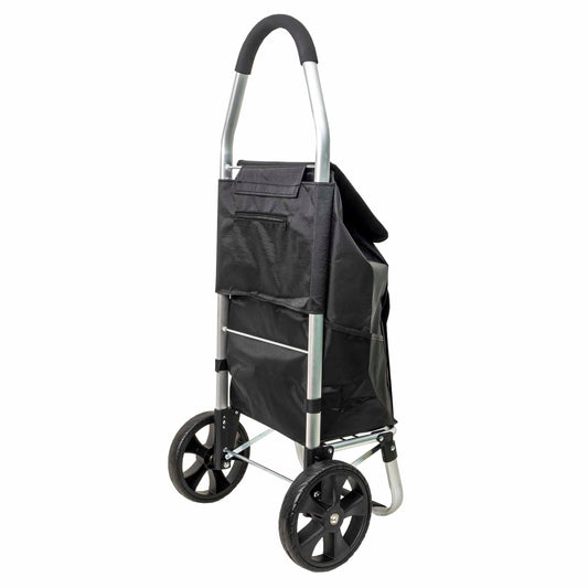 Carucior pentru cumparaturi, cadru metalic, maxim 25kg, negru Z-TOOLS / ZTS 9093