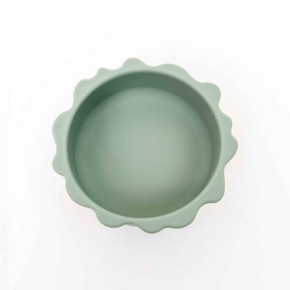 Set 6 piese pentru hranire bebelus, din silicon, model dinozaur, verde Z-TOOLS / ZTS 9094