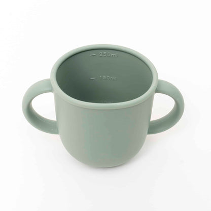 Set 6 piese pentru hranire bebelus, din silicon, model dinozaur, verde Z-TOOLS / ZTS 9094