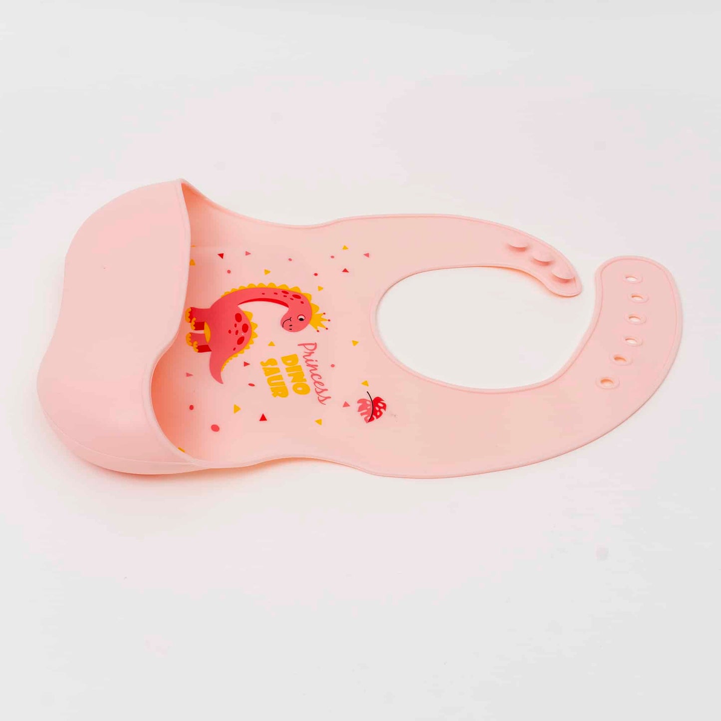 Set 6 piese pentru hranire bebelus, din silicon, model dinozaur, roz Z-TOOLS / ZTS 9095