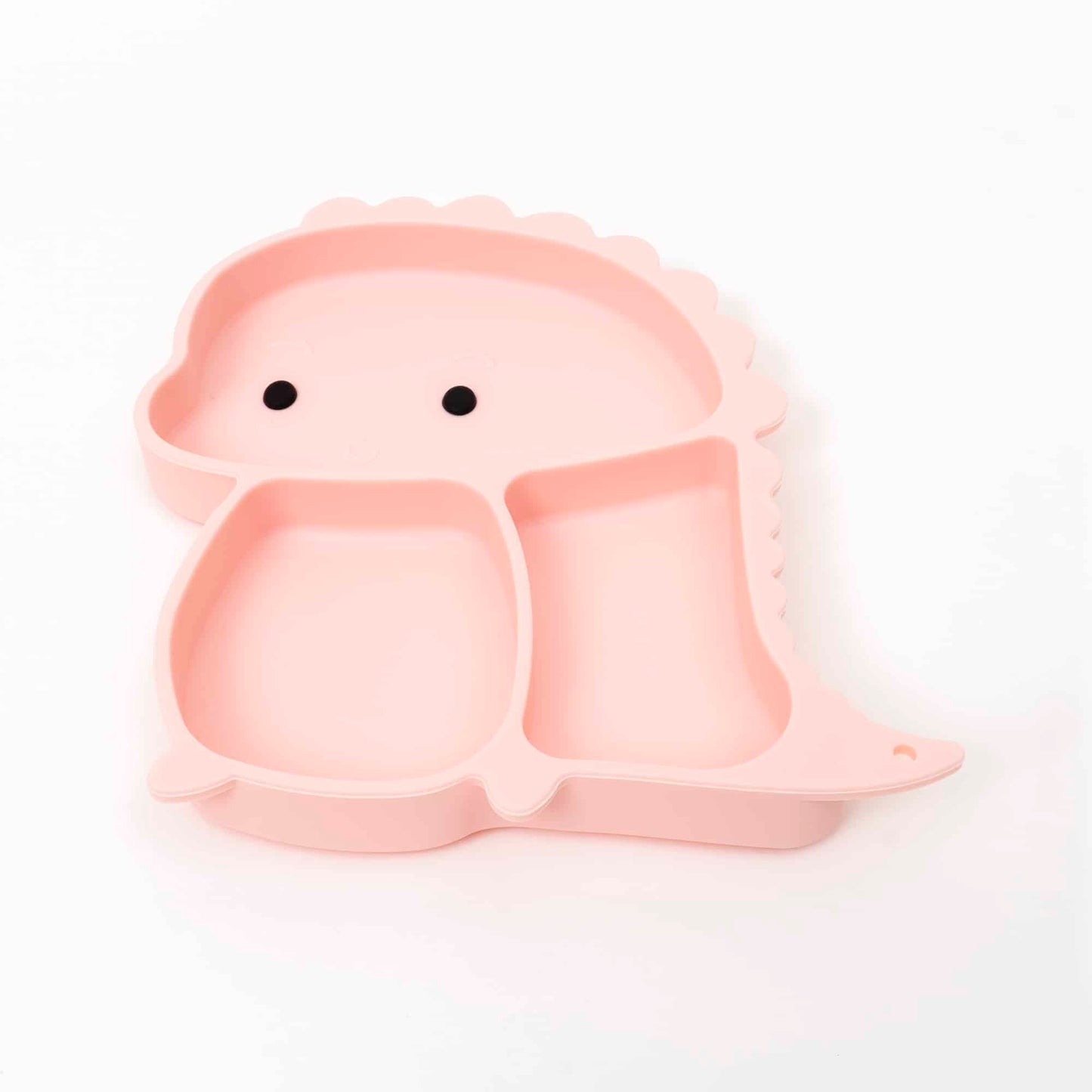 Set 6 piese pentru hranire bebelus, din silicon, model dinozaur, roz Z-TOOLS / ZTS 9095