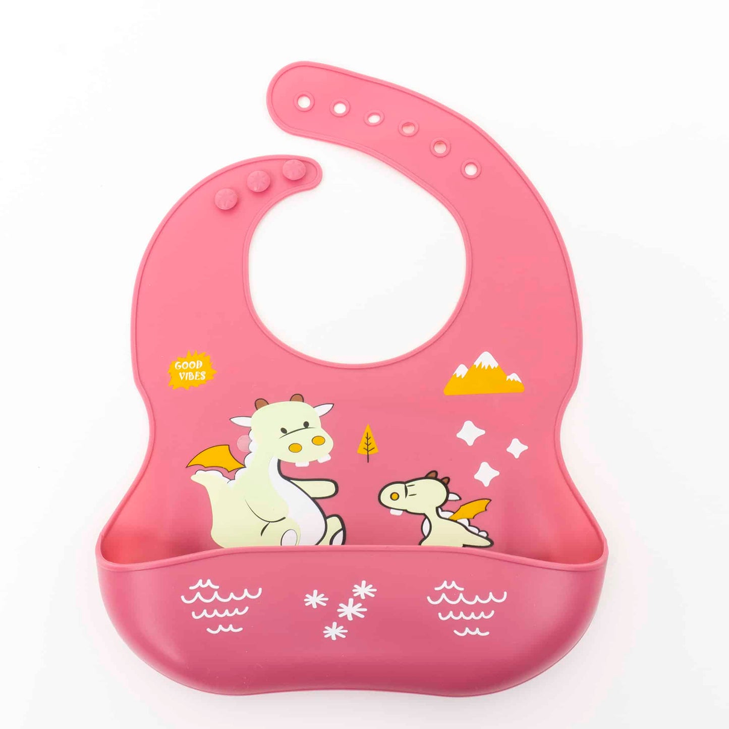 Set 6 piese pentru hranire bebelus, din silicon, model dinozaur, mov Z-TOOLS / ZTS 9096