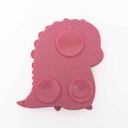 Set 6 piese pentru hranire bebelus, din silicon, model dinozaur, mov Z-TOOLS / ZTS 9096