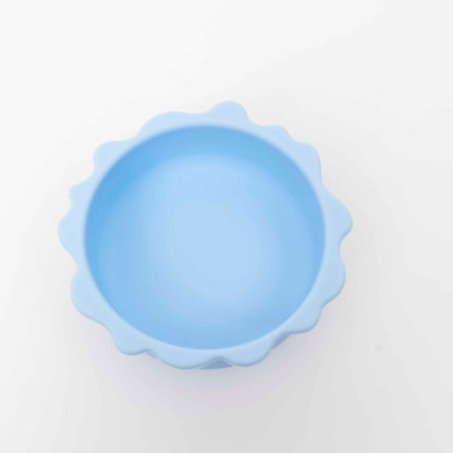 Set 6 piese pentru hranire bebelus, din silicon, model dinozaur, bleu Z-TOOLS / ZTS 9097