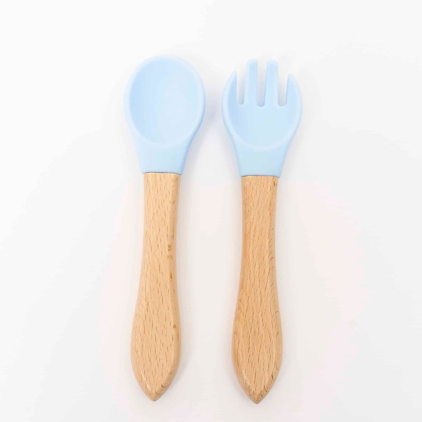 Set 6 piese pentru hranire bebelus, din silicon, model dinozaur, bleu Z-TOOLS / ZTS 9097