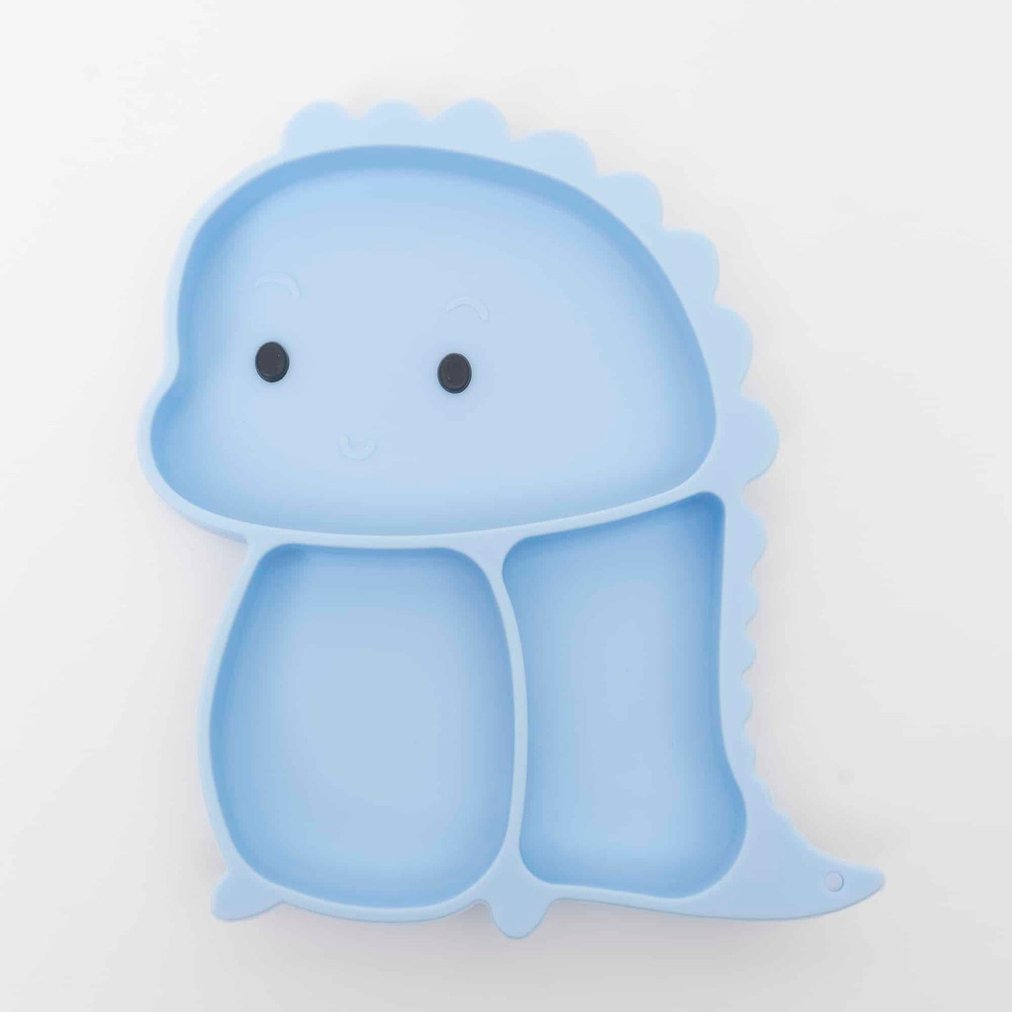 Set 6 piese pentru hranire bebelus, din silicon, model dinozaur, bleu Z-TOOLS / ZTS 9097