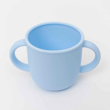 Set 6 piese pentru hranire bebelus, din silicon, model dinozaur, bleu Z-TOOLS / ZTS 9097