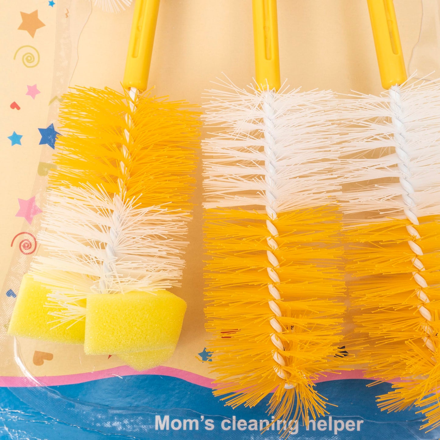 Set 4 perii pentru curatarea biberoanelor si a tetinelor, galben Z-TOOLS / ZTS 9098