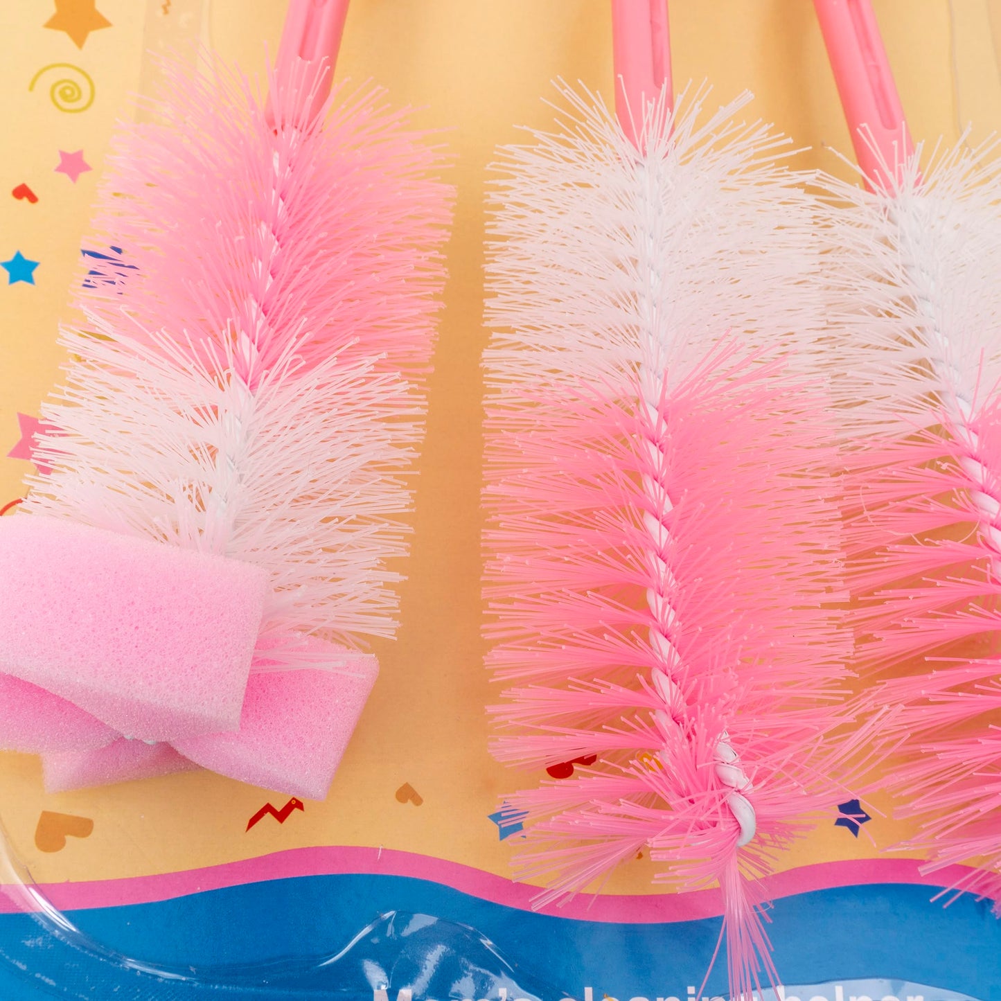 Set 4 perii pentru curatarea biberoanelor si a tetinelor, roz Z-TOOLS / ZTS 9099