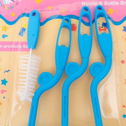 Set 4 perii pentru curatarea biberoanelor si a tetinelor, albastru Z-TOOLS / ZTS 9100