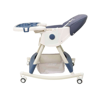 Scaun de masa pentru copii, 5-72luni, greutate maxima 50kg, pliabil, cu balansoar, albastru Z-TOOLS / ZTS 9137