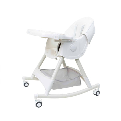 Scaun de masa pentru copii, 5-72luni, greutate maxima 50kg, pliabil, cu balansoar, alb Z-TOOLS / ZTS 9139