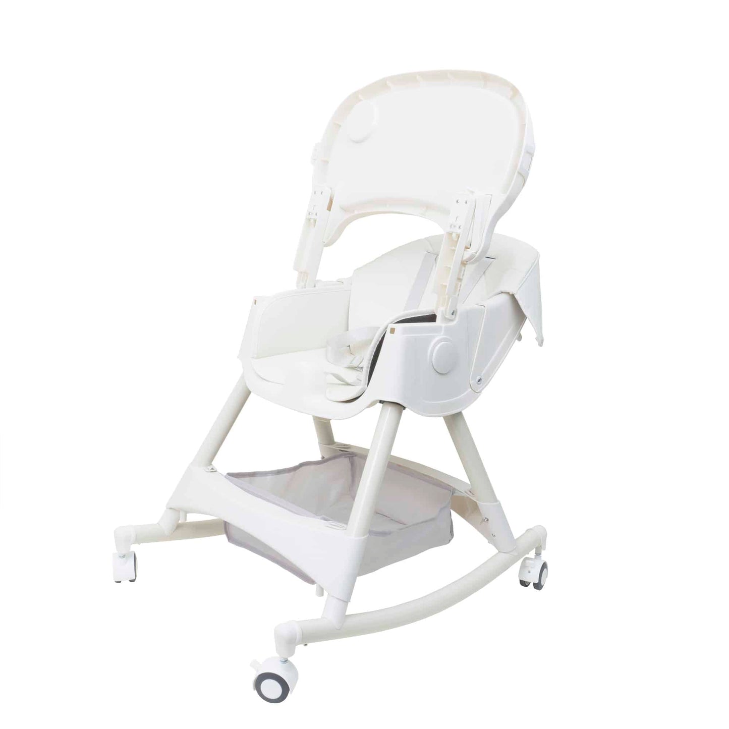 Scaun de masa pentru copii, 5-72luni, greutate maxima 50kg, pliabil, cu balansoar, alb Z-TOOLS / ZTS 9139