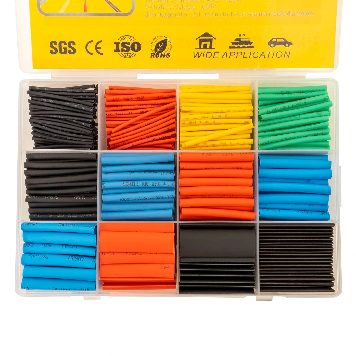 Set de 560 tuburi termocontractabile Z-TOOLS / ZTS 9184