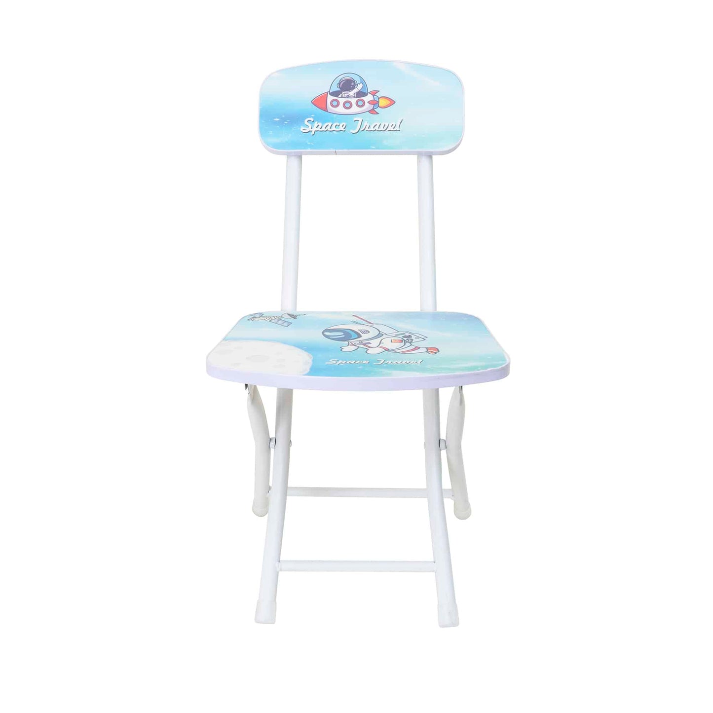 Set birou si scaun pentru copii, pliabile, metal si lemn, albastru Z-TOOLS / ZTS 9190