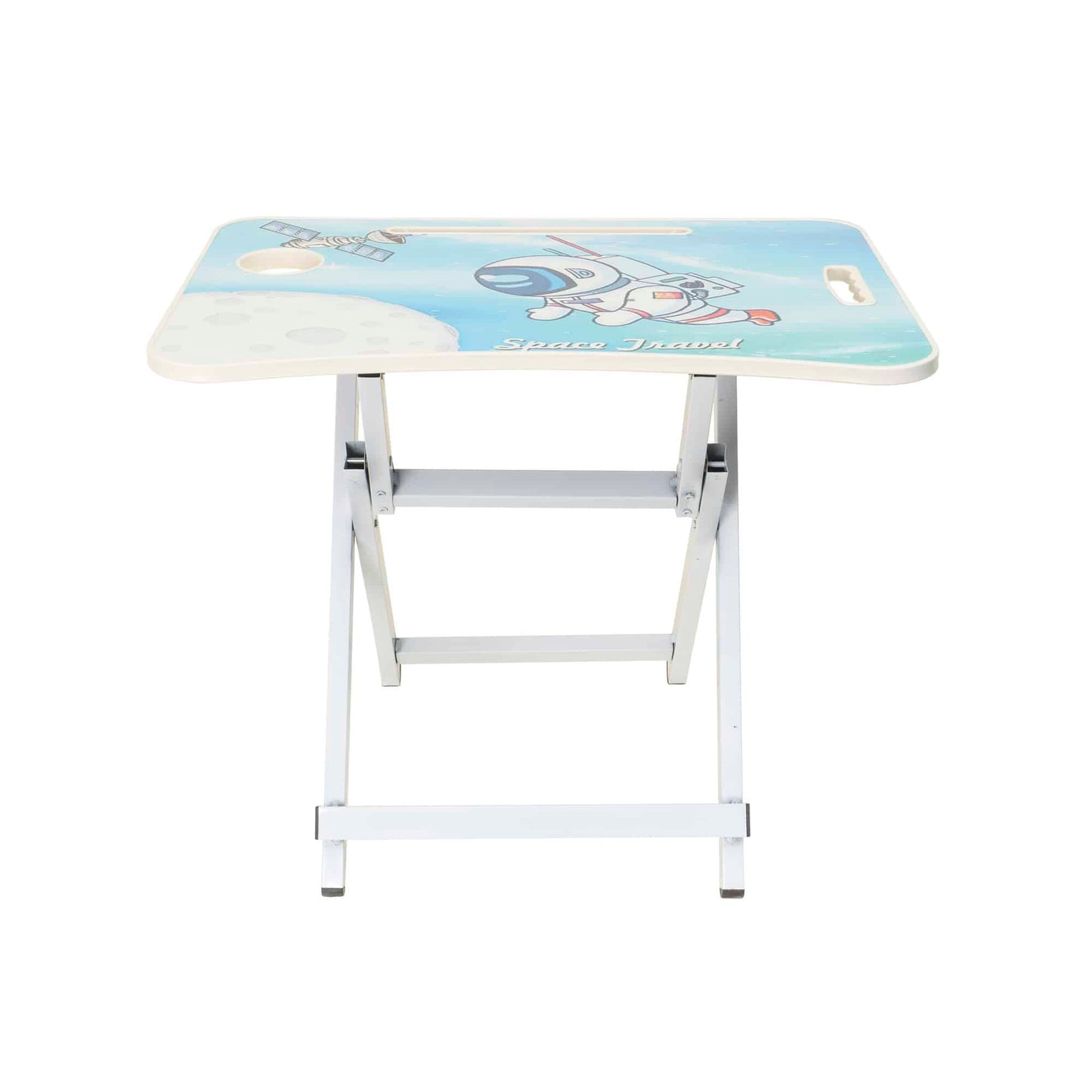 Set birou si scaun pentru copii, pliabile, metal si lemn, albastru Z-TOOLS / ZTS 9190