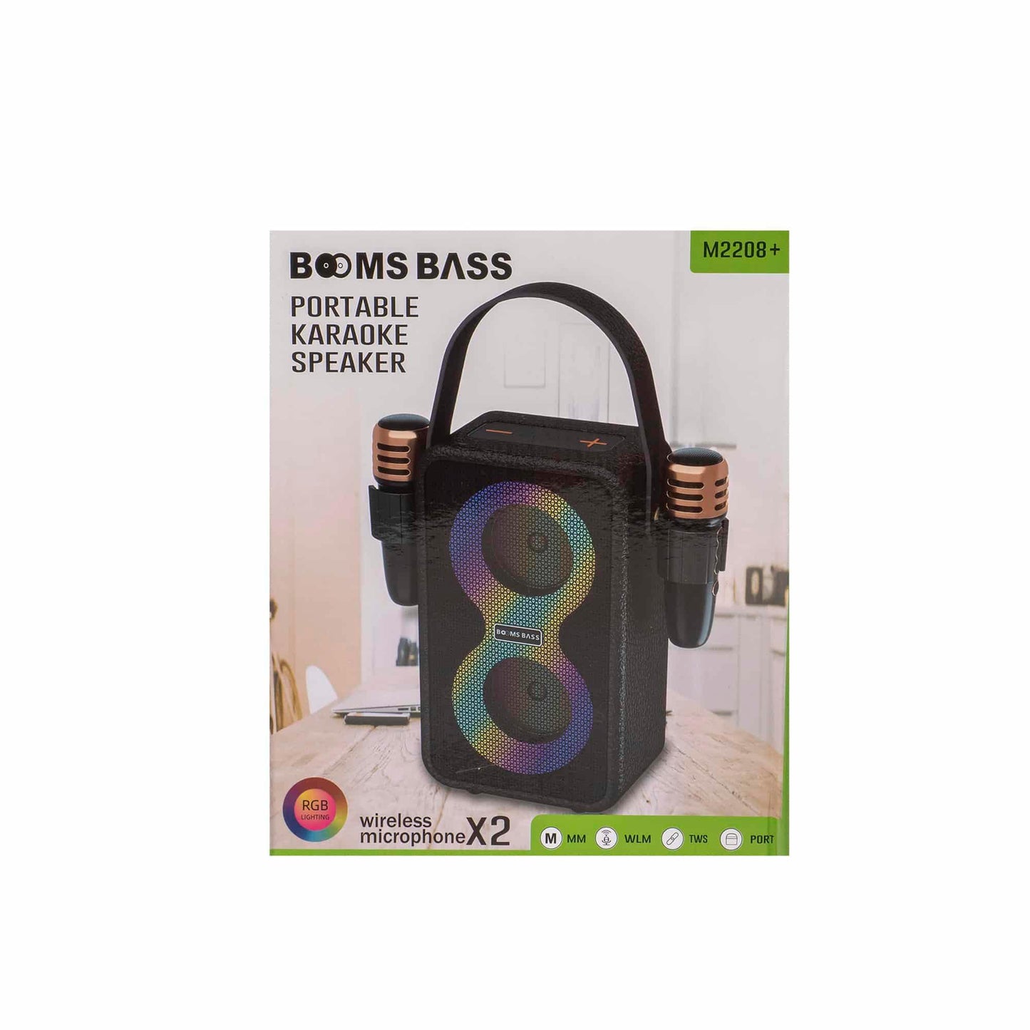 Boxă portabilă, lumini LED, 2 microfoane incluse, Z-TOOLS/ ZTS9230