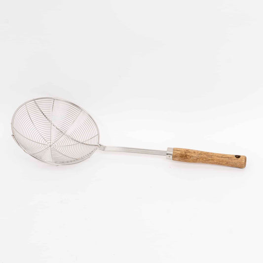 Paleta tip strecuratoare din inox, cu maner de lemn, diametru 16 Z-TOOLS / ZTS 9253