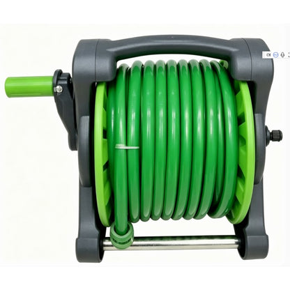 Furtun de gradina cu tambur si prindere perete, 20m, verde Z-TOOLS / ZTS2145