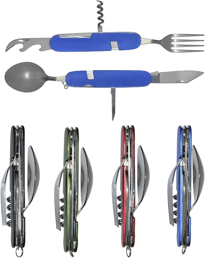 Set tacamuri 6 in 1, pliabil, 11x3.3x3.3cm, otel inoxidabil Z-TOOLS / ZTS2148