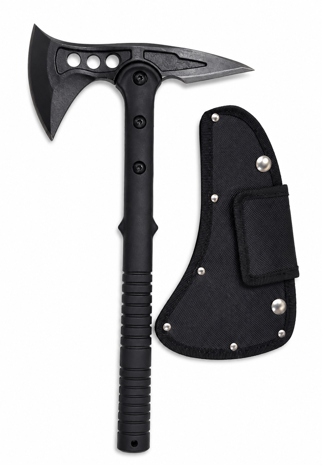 Topor ascutit cu tais dublu, lama din otel (19cm), maner antiaderent, lungime totala 38cm, Z-TOOLS / ZTS2149