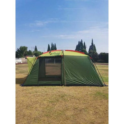 Cort camping 4 persoane MirCamping, impermeabil, 2 camere, verde Z-TOOLS / ZTS2259