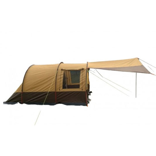 Cort camping 6 persoane MirCamping, tip tunel, 2 camere + living, impermeabil, copertină frontală Z-TOOLS / ZTS2260