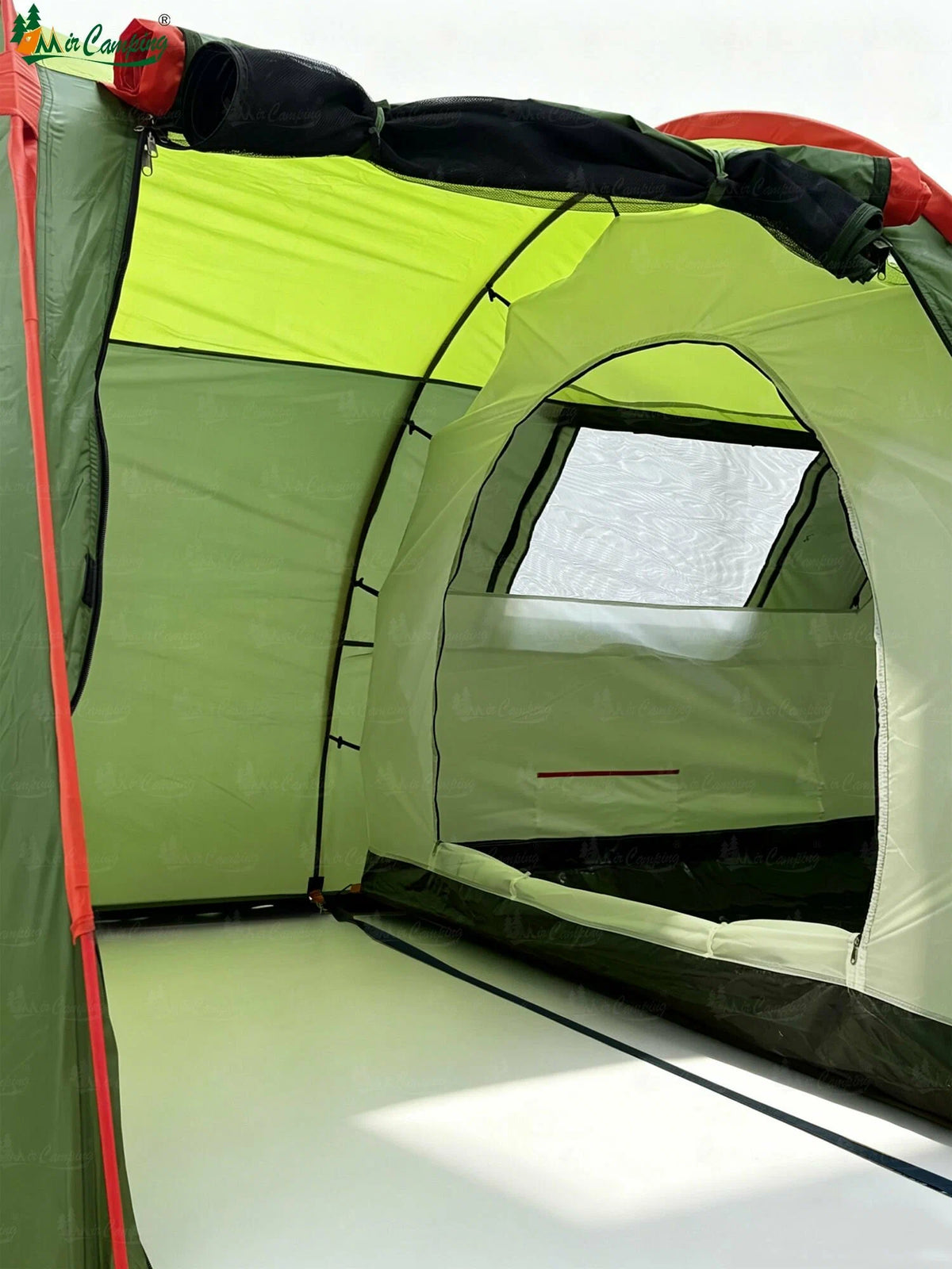 Cort camping 3 persoane MirCamping, impermeabil, 2 camere, verde Z-TOOLS / ZTS2261