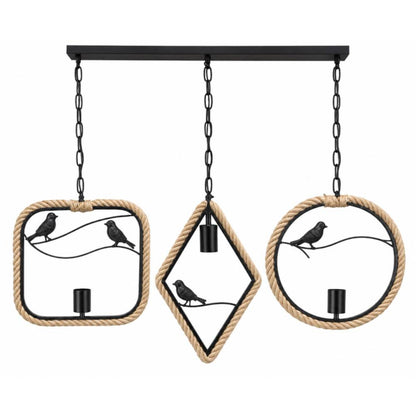 Lampă suspendată rustică QX-A55, 3 surse de lumină, Z-TOOLS / ZTS2303