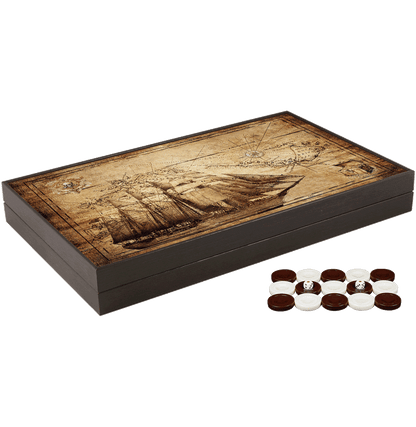 Joc de table din lemn lacuit, Trandy 58x48cm, PIRATE SHIP KORSAN, Z-TOOLS / ZTS5482-7