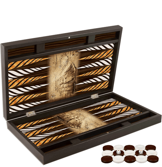 Joc de table din lemn lacuit, Trandy 58x48cm, PIRATE SHIP KORSAN, Z-TOOLS / ZTS5482-7