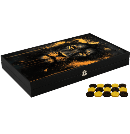 Joc de table din piele ecologica, model LION, Z-TOOLS / ZTS5512-10