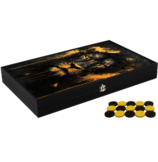 Joc de table din piele ecologica, model LION, Z-TOOLS / ZTS5512-10