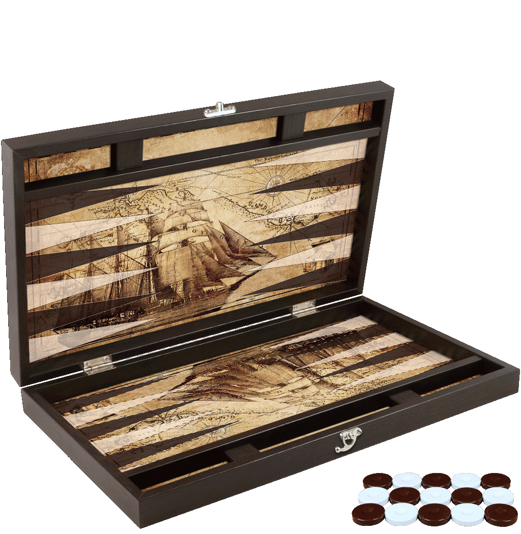 Joc de table din piele ecologica, model PIRATE SHIP, Z-TOOLS / ZTS5512-7