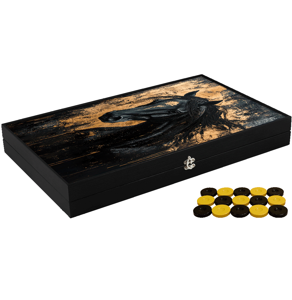 Joc de table din piele ecologica, model HORSE, Z-TOOLS / ZTS5512-8