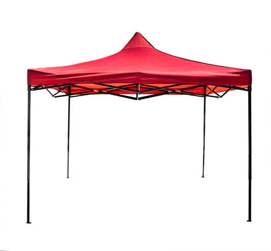 Cort tip pavilion metalic pentru gradina, impermeabil 3×3 metri, rosu Z-TOOLS / ZTS5661