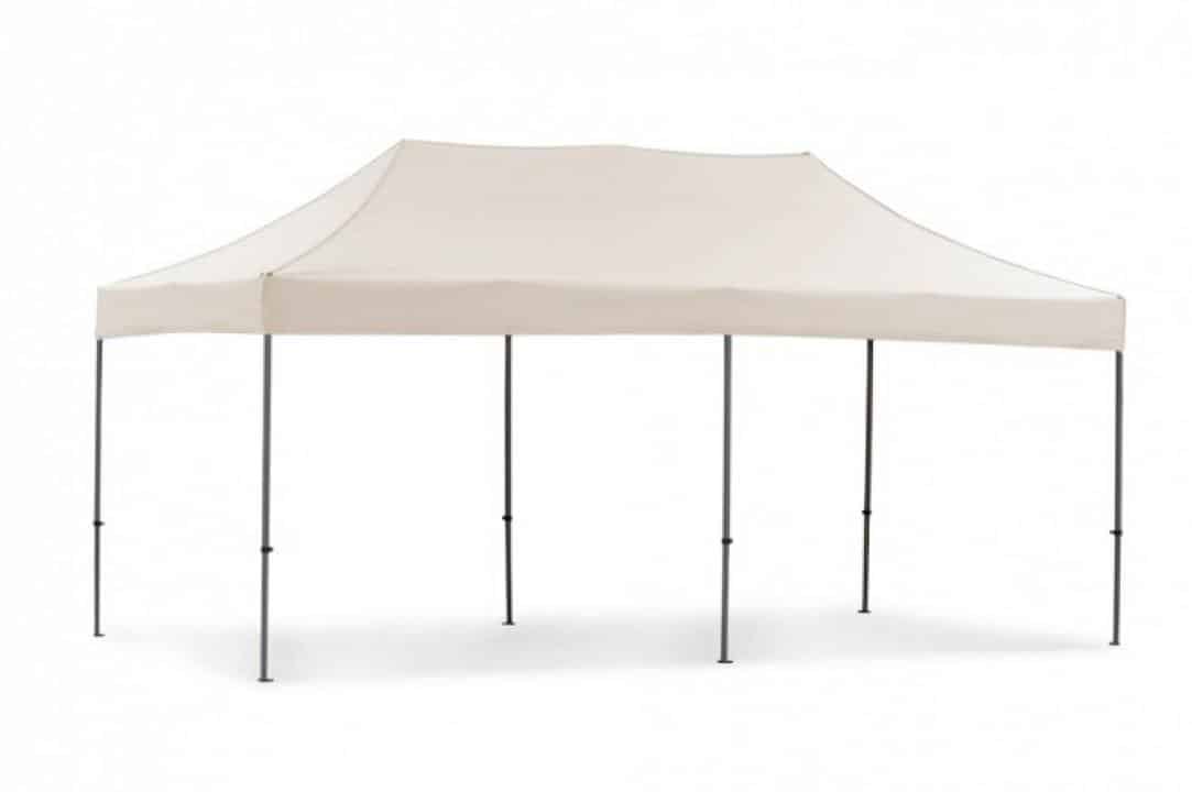 Cort tip pavilion metalic pentru gradina, impermeabil 3×6 metri, alb Z-TOOLS / ZTS5668