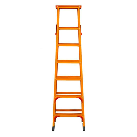 Scară tip A, 6 trepte + platforma, portocalie Z-TOOLS / ZTS8085