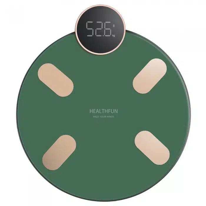 Cântar inteligent Healthfun Bluetooth, 13 indicatori, iOS/Android, verde, Z-TOOLS / ZTS8170
