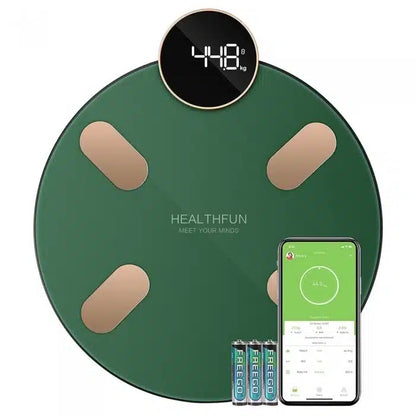 Cântar inteligent Healthfun Bluetooth, 13 indicatori, iOS/Android, verde, Z-TOOLS / ZTS8170