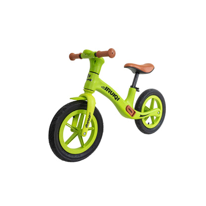 Bicicleta fara pedale pentru copii IRUIQI, roti de cauciuc si scaun reglabil, +3ani, verde Z-TOOLS / ZTS8256