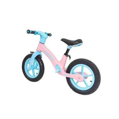 Bicicleta fara pedale pentru copii IRUIQI, roti de cauciuc si scaun reglabil, +3ani, albastru si roz Z-TOOLS / ZTS8288